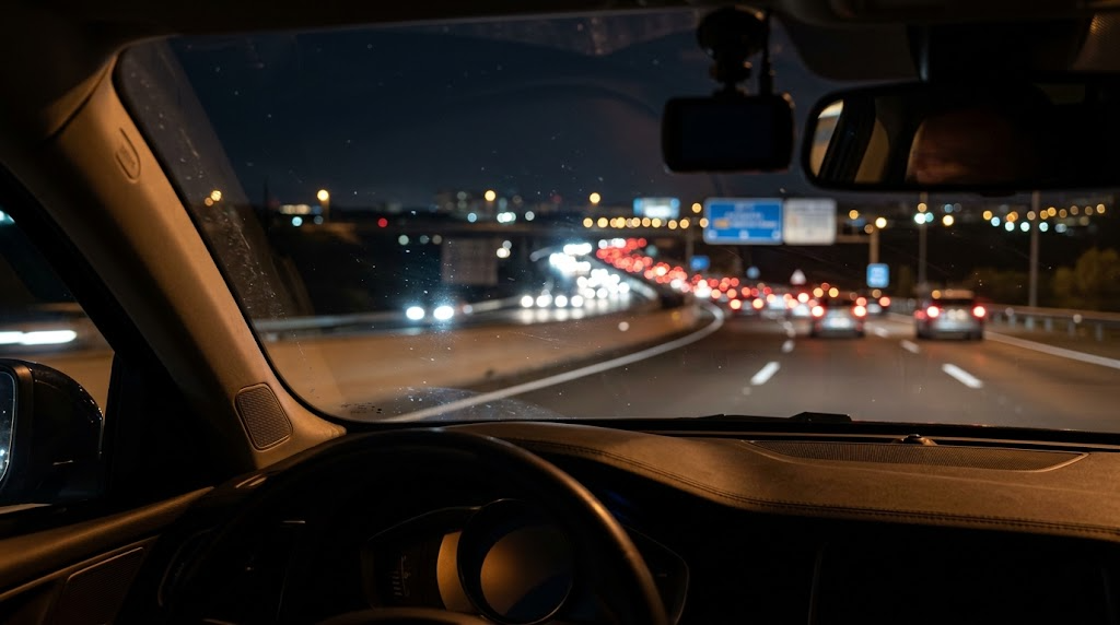 Miopía y deslumbramiento nocturno al conducir por la M-11 y la A-2: Guía de seguridad visual 2026 ¿Cómo influye el deslumbramiento nocturno al conducir por la M-11 y la A-2 si tengo miopía? en Óptica Visionair Barajas