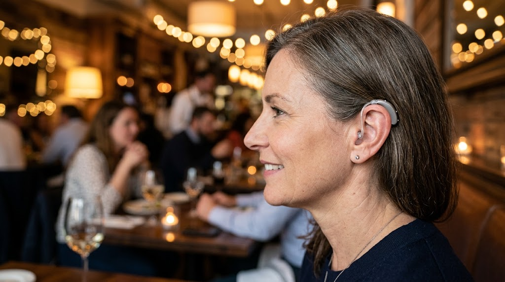 Blog 2026 ¿Qué audífonos en Barajas tienen la mejor tecnología para cancelar el ruido de fondo en locales gastronómicos? en Óptica Visionair Barajas