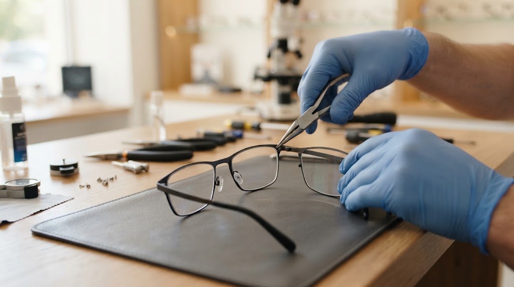 Ajuste de gafas en Barajas: Mantenimiento óptico profesional en Óptica Visionair 2026 Ajuste de Gafas